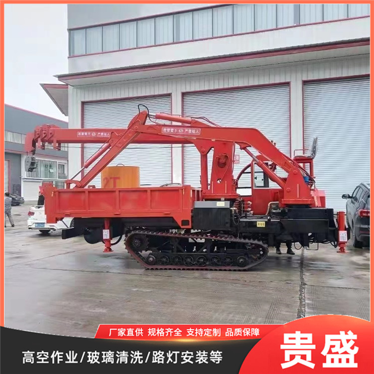 履带吊挖一体机 履带式运输吊车 5吨挖吊多功能车 贵盛