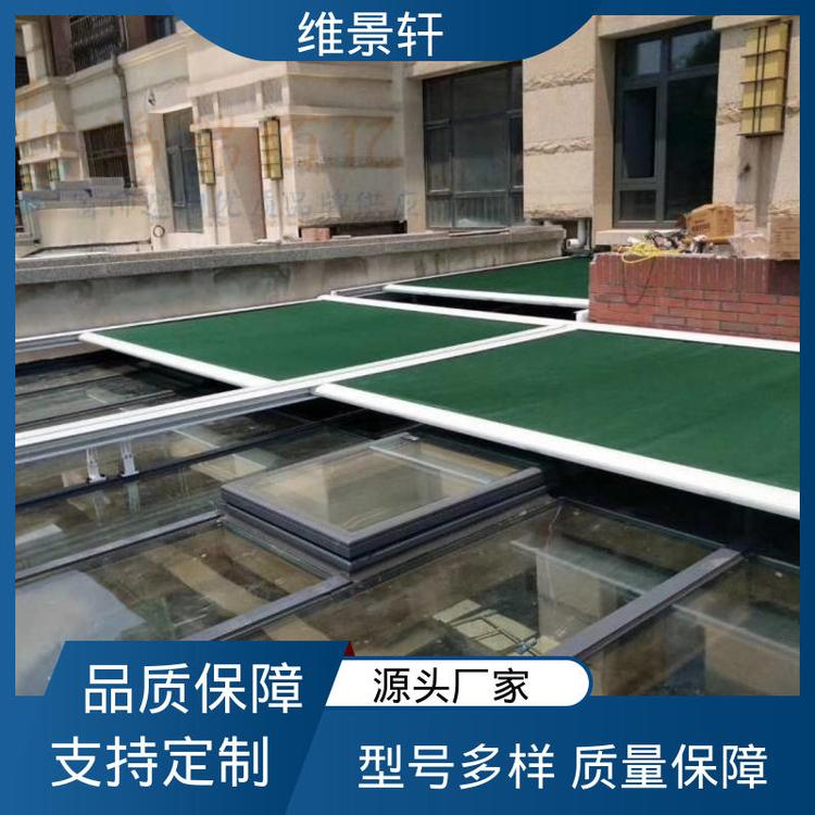 维景轩 铝合金天幕定制 工厂商场顶棚 可伸缩遥控 免费设计服务