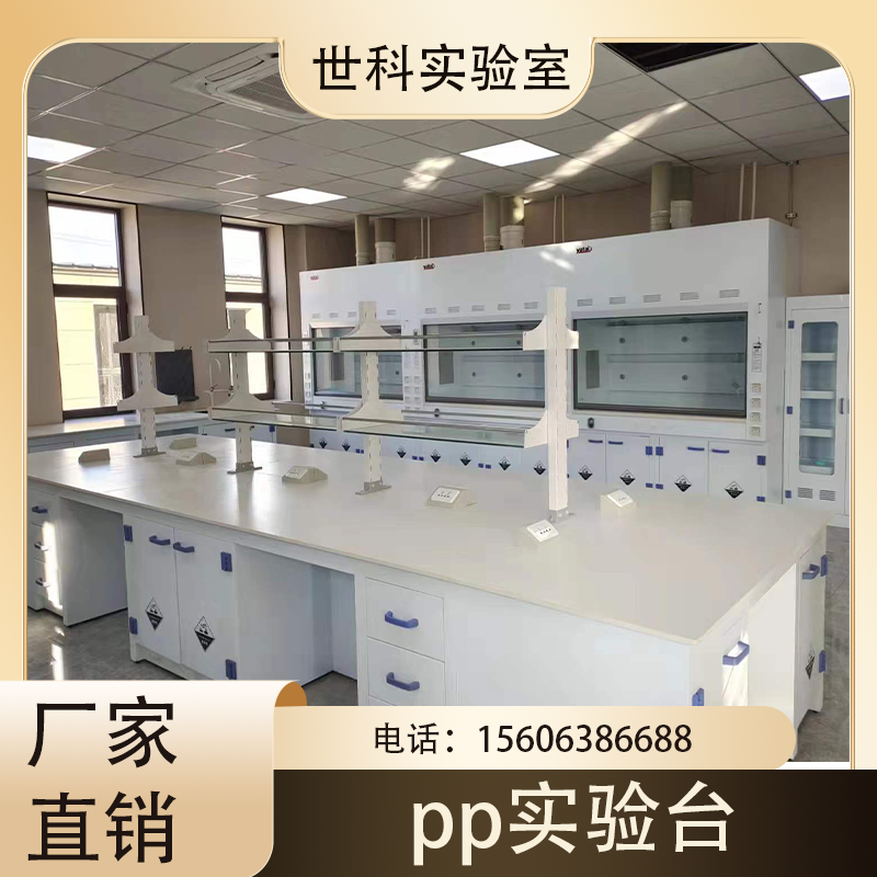 世科实验台实验室工作台PP试验台化学边台实验桌厂家定制