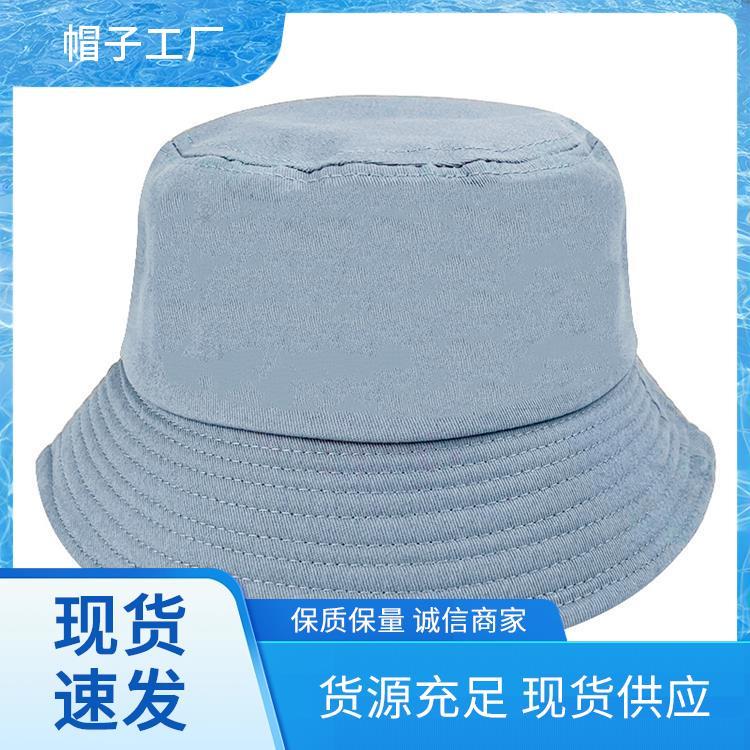 帽子厂家 白色渔夫帽 品质保障款式多样 字图LOGO