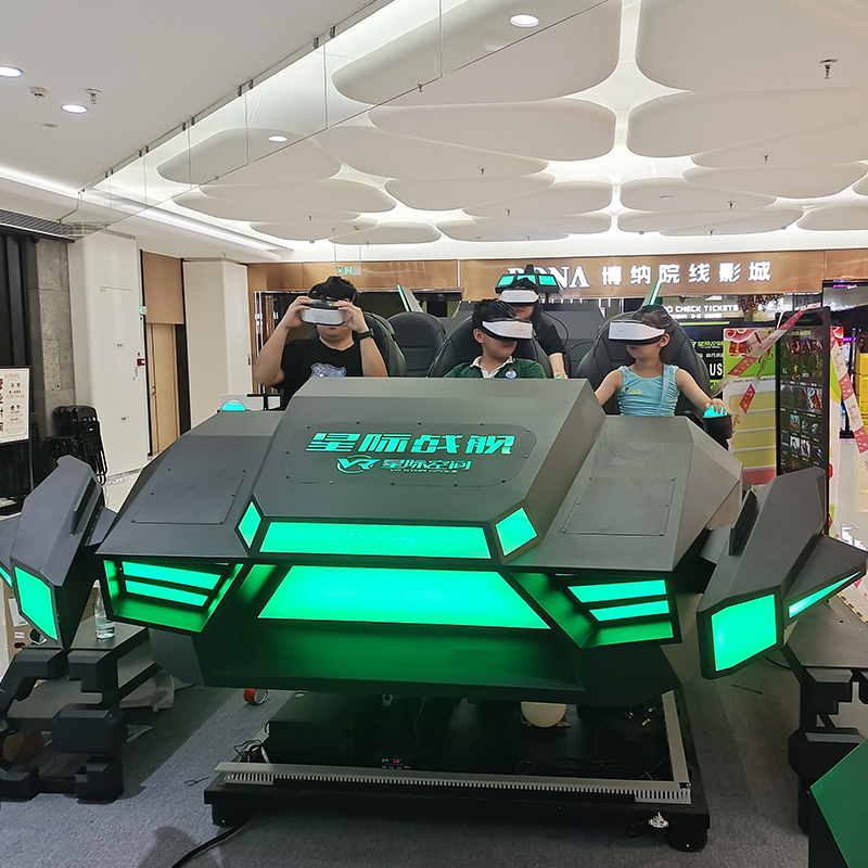 VR体验馆设备 飞船vr设备一套 9D游戏设备6人体感游戏机