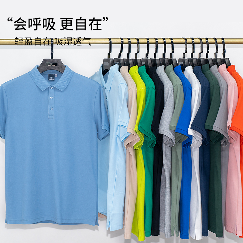 翻领t恤女短袖工作服夏装工装上衣夏季工衣带领polo衫定制印LOGO
