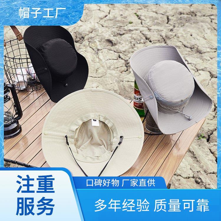 防晒帽 夏季男士渔夫帽 货源充足款式多样 刺绣工艺
