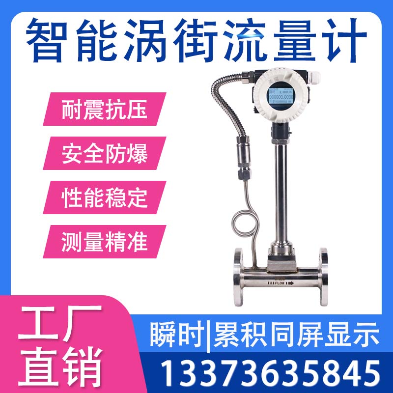 智能涡街流量计厂家 蒸汽气体液体 高精度传感器