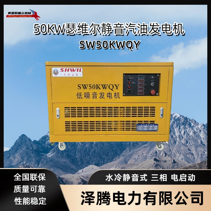 50KW汽油发电机组 SW50WKQY 高原低温套件 车载专用