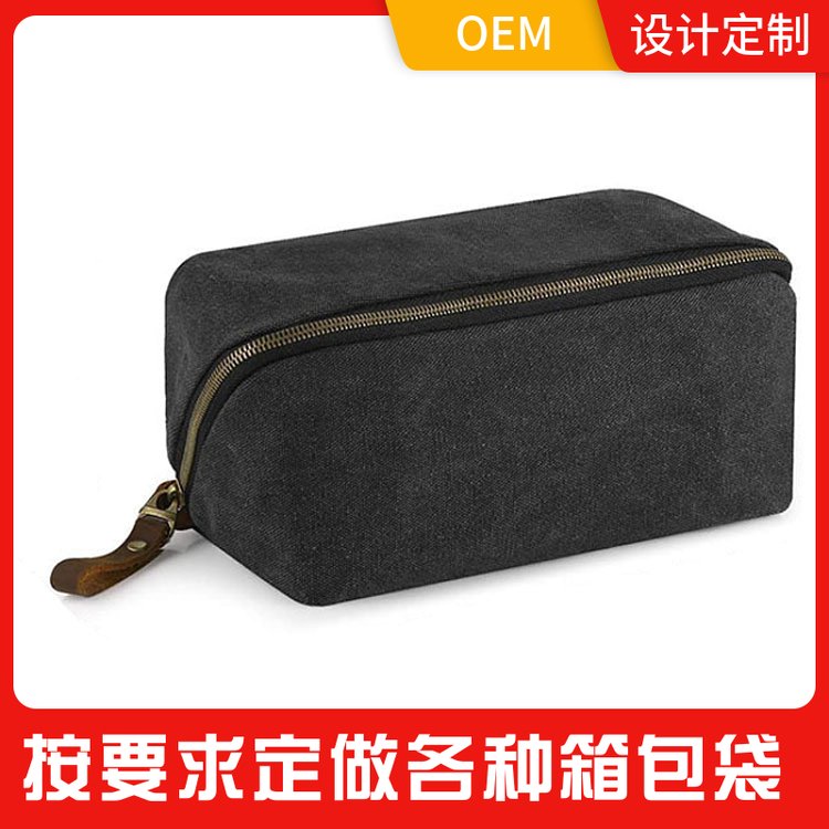 OEM品牌定制收纳手拿帆布牛津布广告礼品箱包