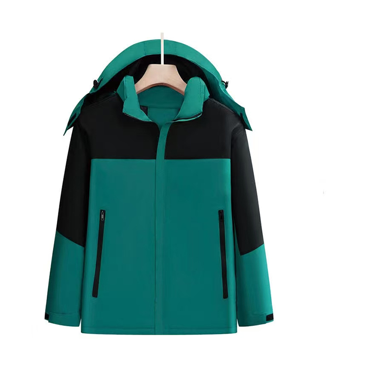 户外防水防风登山服 冲锋衣定制 纯色工作服 冬季保暖服