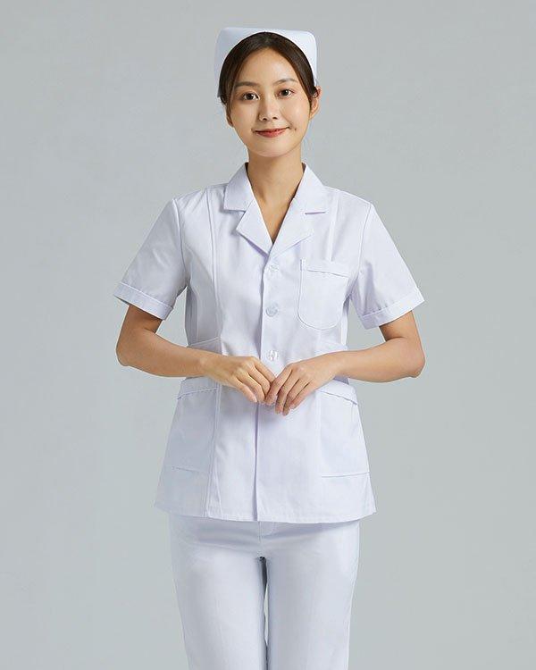 美斯尼夏季护士服定制 医生白大褂短袖 优质面料款式多样