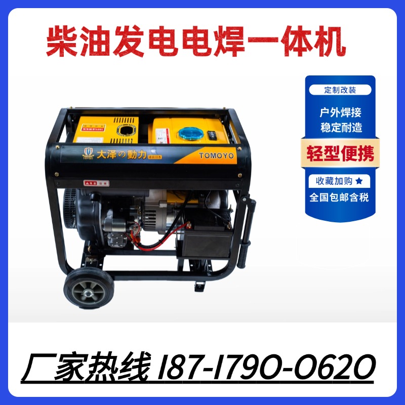 300A柴油发电电焊机，大泽动力TO300A，一机两用，户外强力焊机