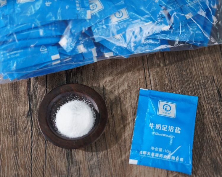 厂家批发牛奶浴足盐 10g牛奶足浴盐 袋装浴足盐