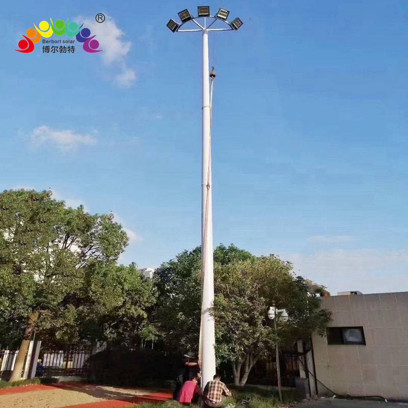 博尔勃特广场照明LED投光灯升降式高杆灯球场灯路灯杆厂家批发