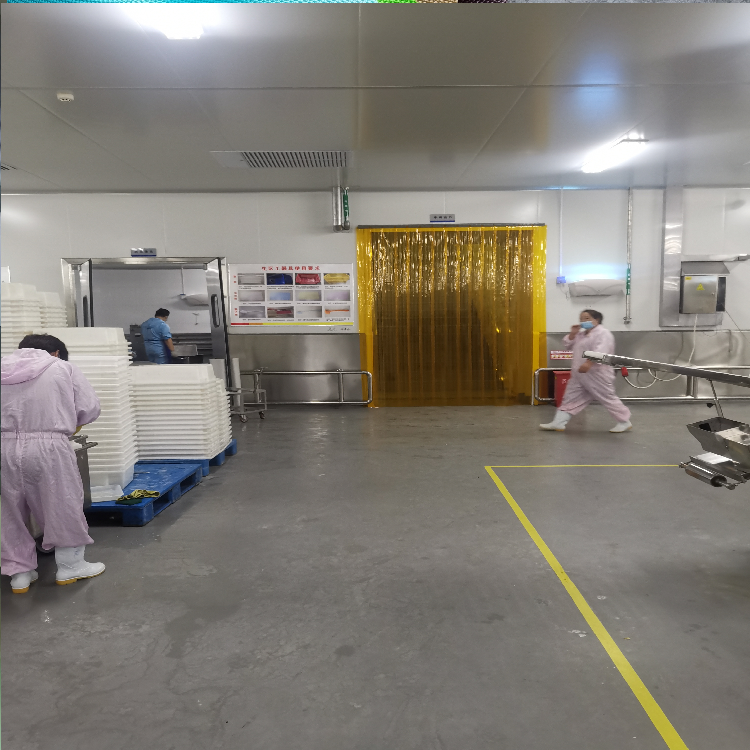 阔海 食品厂专用PVC门帘 橙色防虫软帘 防苍蝇隔断帘 可定制