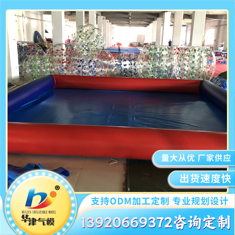 充气水池 户外pvc游泳池 可移动水上乐园设备 造型多样
