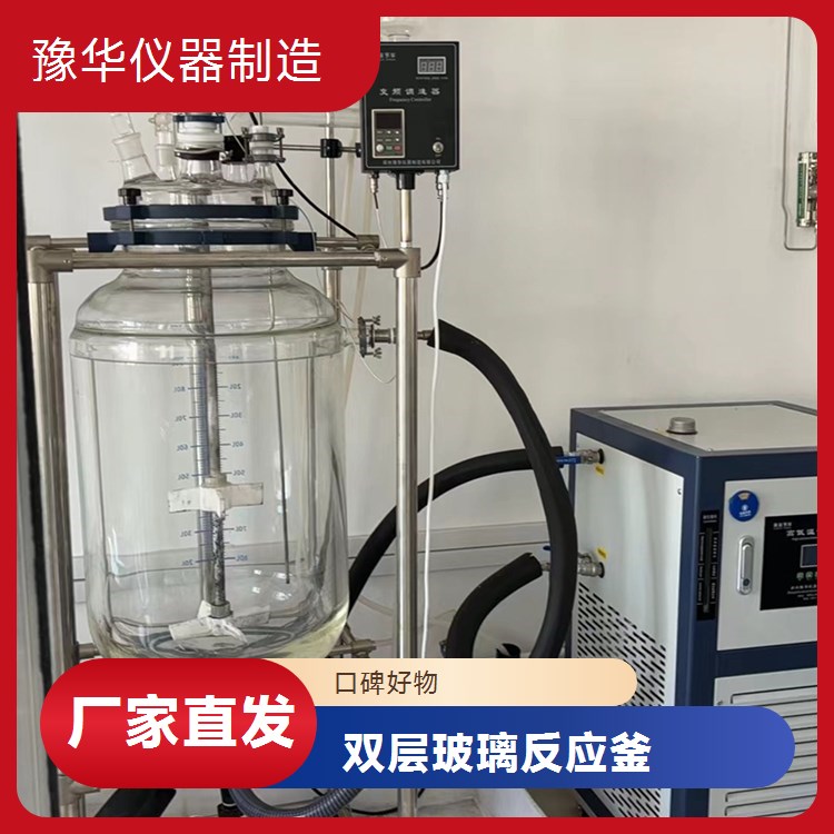 豫华双层玻璃反应釜 10L-300L 精准控温 化工医药食品适用