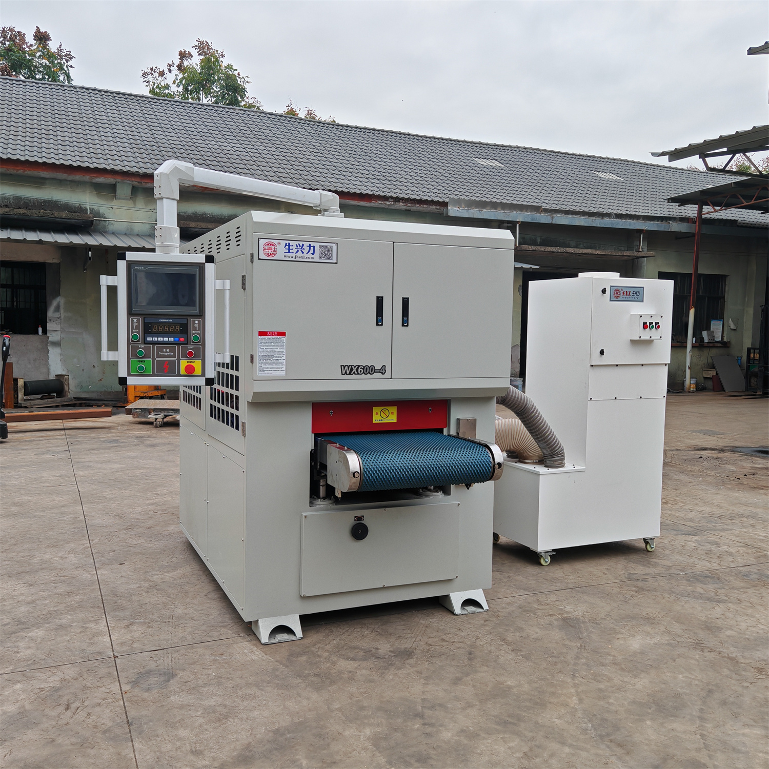 WX600-2双万向金属去毛刺倒角机五金配件抛光设备