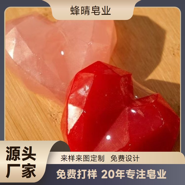 蜂晴皂业玫瑰花瓣皂保湿美白抗氧手工精油皂代加工F909