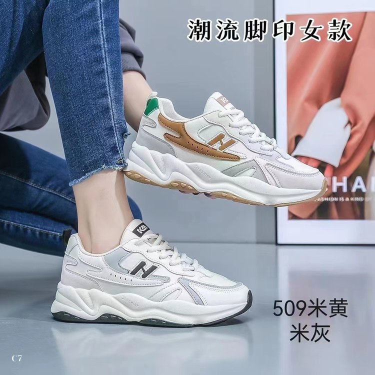 夏季新款厚底老爹鞋网面透气运动鞋摆摊女鞋一手货源批发断码杂鞋