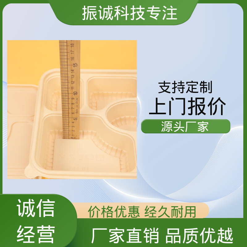 振诚科技 带盖 可冷藏 符合限塑标准餐盒 免洗碗