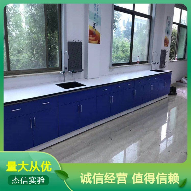 独立定制化钢木实验台 实验室工作台生产 防腐理化板实验边台
