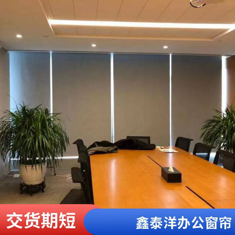 办公室遮光窗帘 电动 手动卷帘 来图来样定制 鑫泰洋现货直供