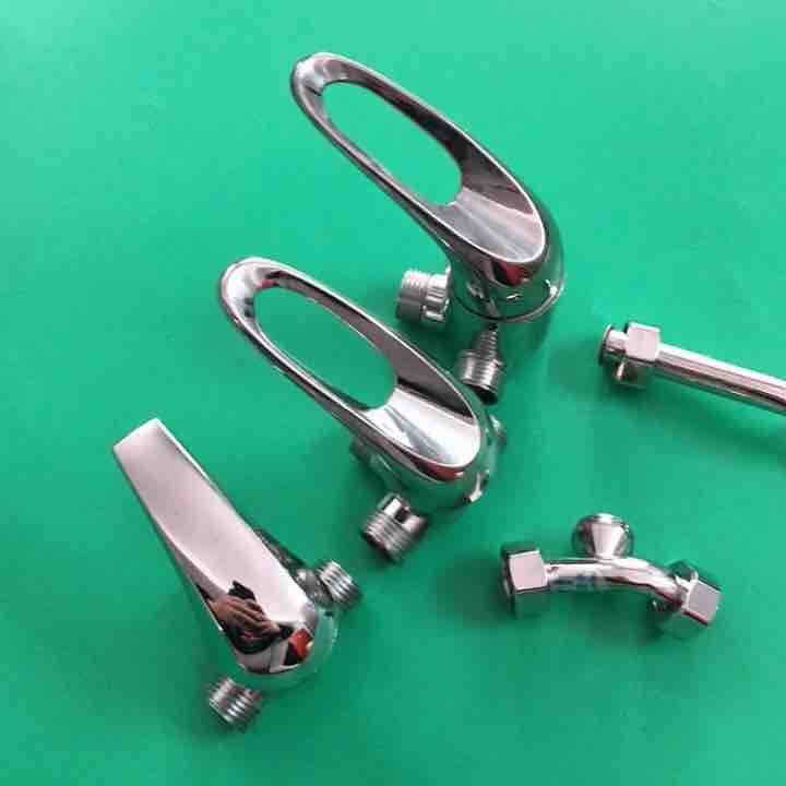 冷热U型混水阀进出水管万和电热水器铜合金三通开关手柄通用配件