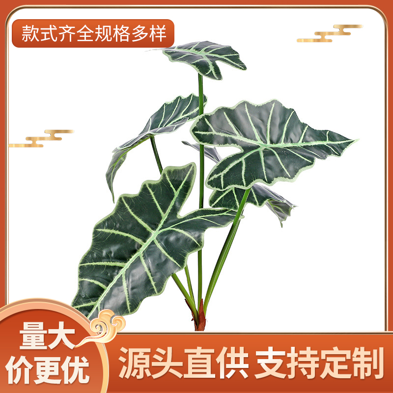 希捷 仿观音莲绿植摆件 绿色假花家居 桌面插花摆设