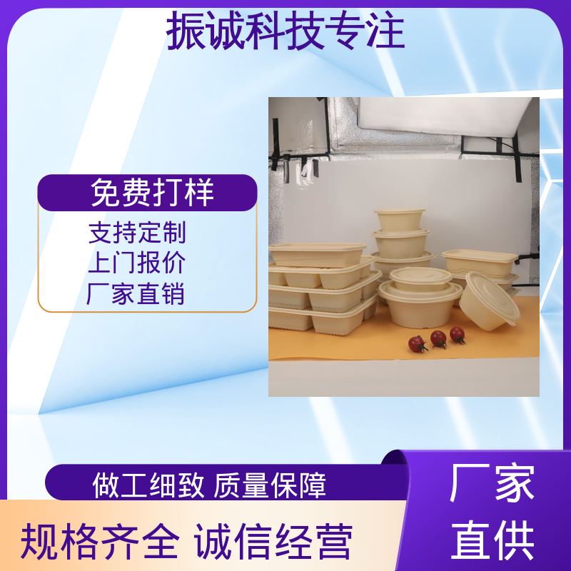 外卖打包盒 一次性方碗 儿童带餐便携环保 振诚科技