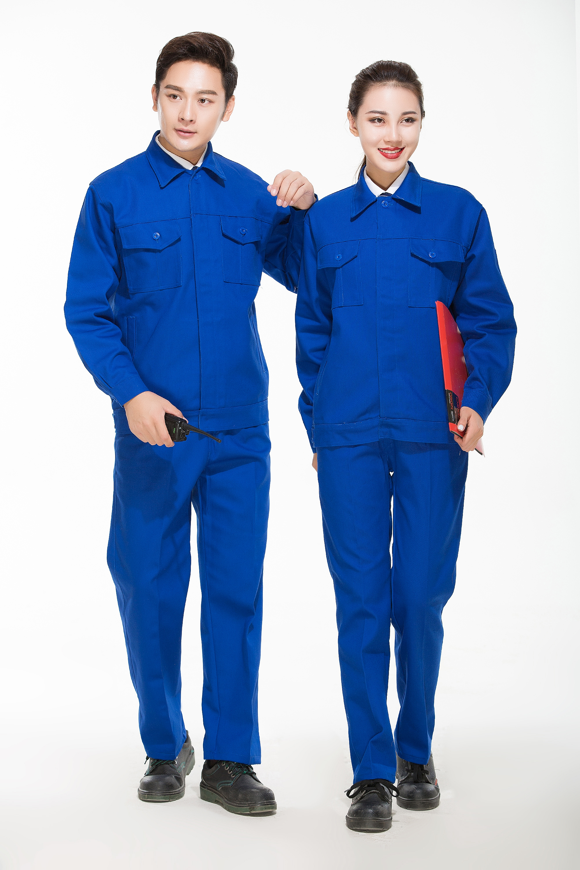 佰仕亨利 防静电厂区室内短袖食品服连体服厂服工作服