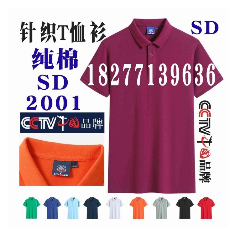 中国品牌广告衫文化衫工作服T恤POLO衫CCTV-2001