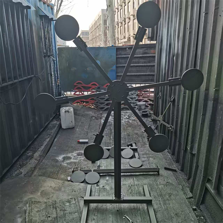 源头厂家NP550防弹钢板切割8.2mm厚防弹板靶 加工1.5米高风车靶