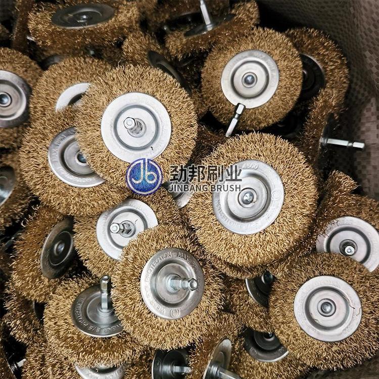 镀铜钢丝轮定做圆形钢丝轮定购劲邦刷业生产毛刷轮批发