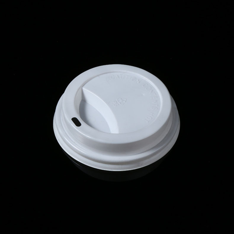 供应PS咖啡盖 一次性白色塑料盖 奶茶开口杯盖咖啡纸杯塑料杯盖