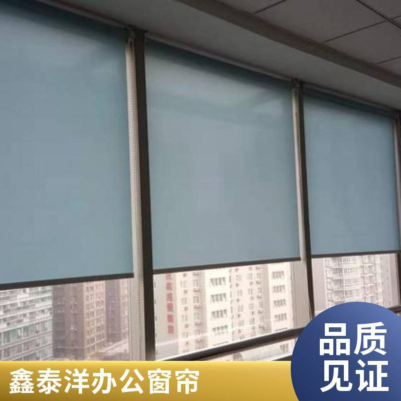 办公窗帘 阳光面料卷帘 写字楼会议室电动遮阳帘厂家