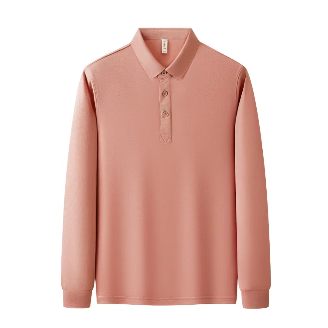 长袖翻领POLO衫定做 广告衫服装厂 公司工服 团体工作服