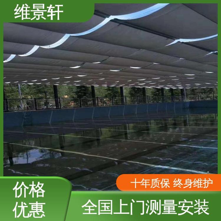 上门安装 伸缩遮阳帘 材质优良 商场折叠天棚帘 维景轩