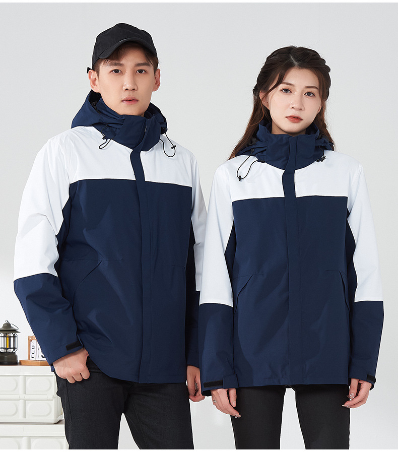 AG2236 男女同款 冲锋衣定制 企业采购冬季防寒服 工作服九个颜色可选