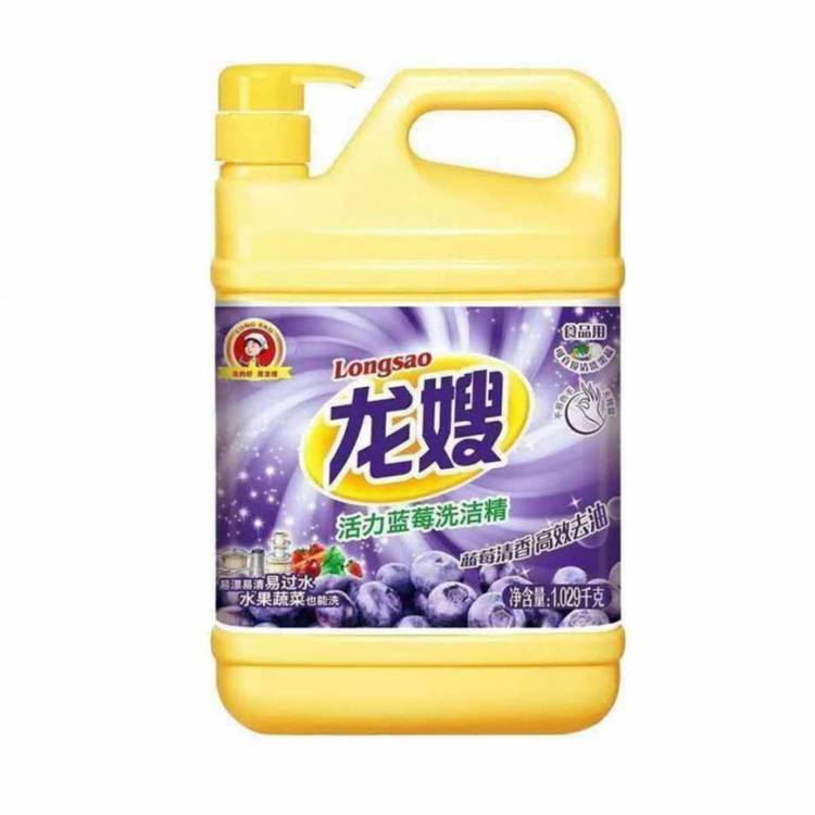 龙嫂蓝莓洗洁精1260g 量贩装 高效去油除腥祛味