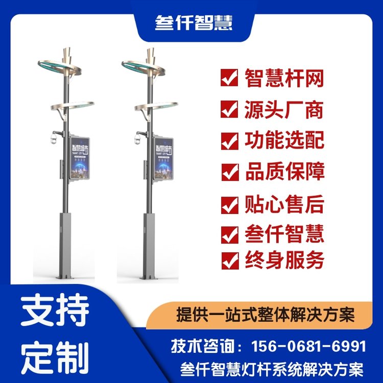 智慧灯杆生产厂家 智能路灯杆应用方案 系统功能设计 产品定制 照片