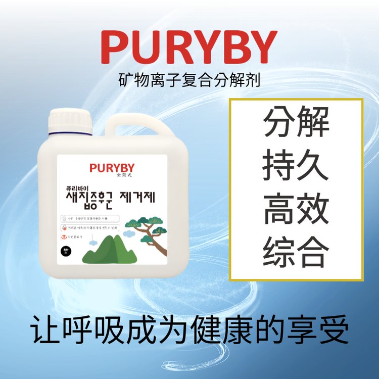 PURYBY矿物离子剂韩国进口除甲醛除味综合治理一体甲醛清除产品快