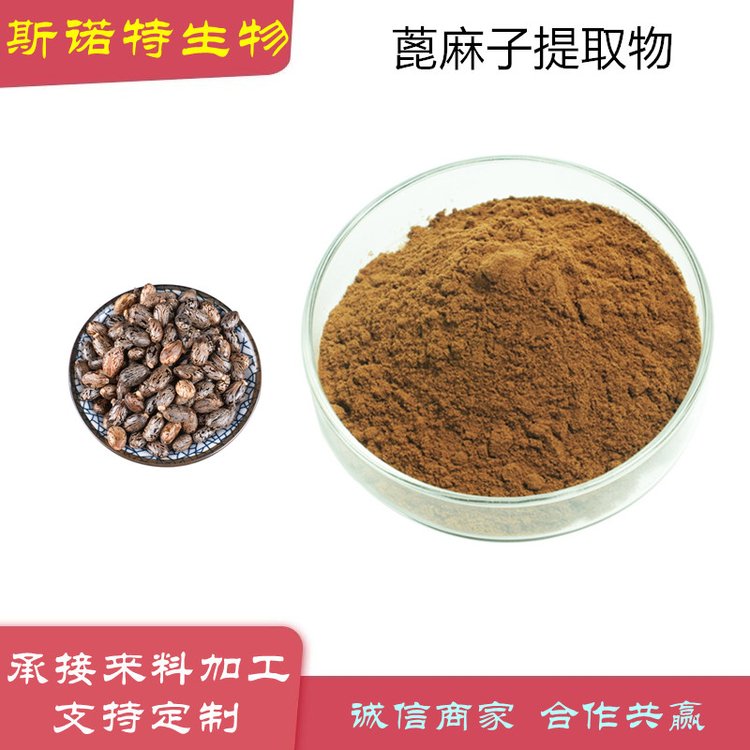 蓖麻子提取物 10:1 萃取 棕色粉末 水提浓缩 厂家规格全