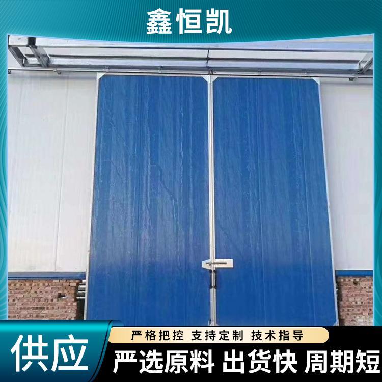 工业门 钢结构厂房保温用彩钢板平开 推拉 折叠门 可加装小门窗