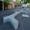 邓州市政工程GRC坐凳定制项目 创意GRC露天圆弧休闲平台坐凳 饰纪上品