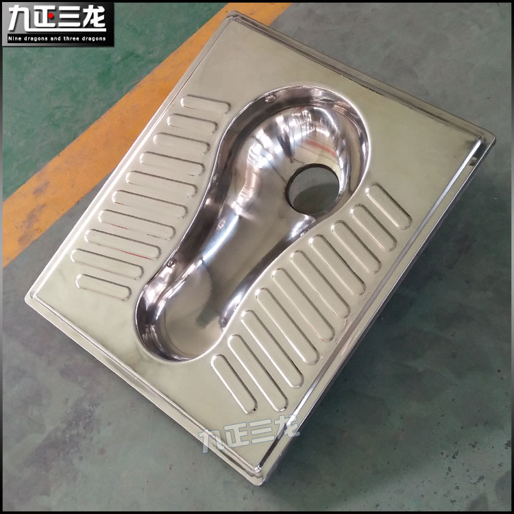 不锈钢易冲款蹲便器 节水高压汽水冲马桶景区大便池洁具
