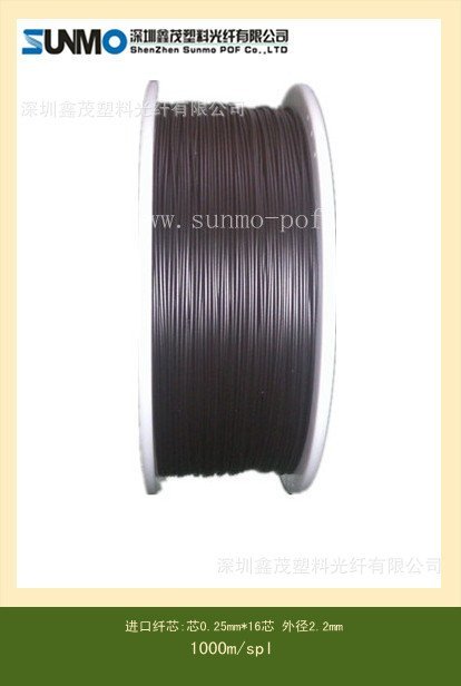 SUNMO鑫茂厂家直销进口三菱光纤芯0.25mm*16芯外径2.2mm 传感光纤自动化感应
