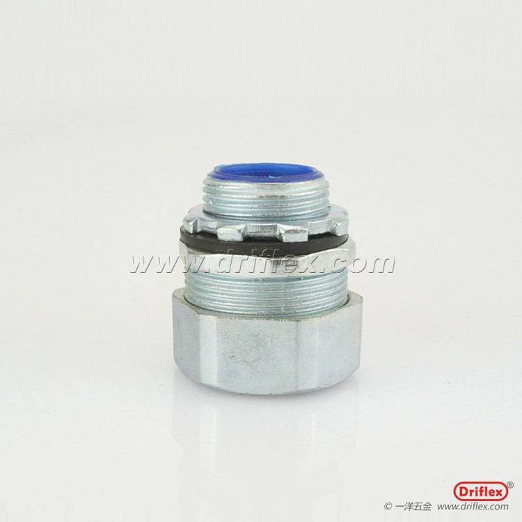DPJ蛇皮管接头外丝镀锌金属软管锁母G1/2-G4