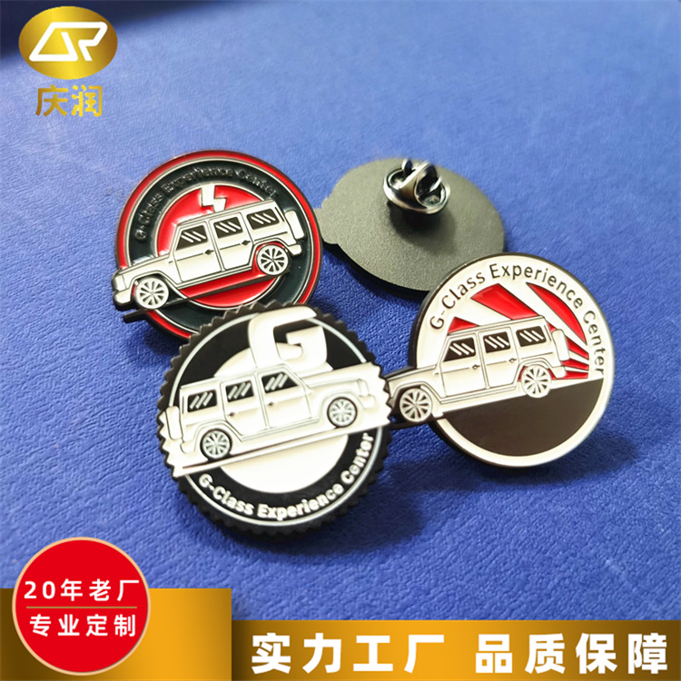 时尚网红胸徽 镀玫瑰金色卡通胸章 彩印工艺图案丰富多样