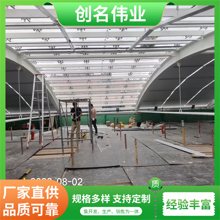 超宽电动卷帘办公室遮阳帘 体育馆卷轴试卷帘工程 耐用