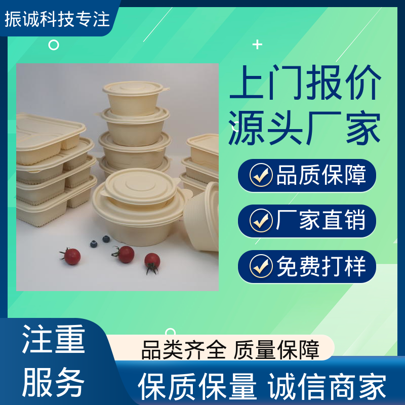 两荤两素套餐碗 符合限塑标准餐盒 儿童带餐便携环保 加厚 振诚科技