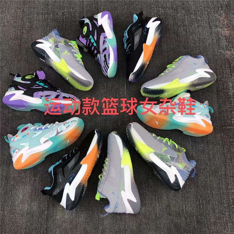 外贸女鞋批发厚底透气运动篮球鞋摆摊跑量杂鞋直播低价库存处理鞋