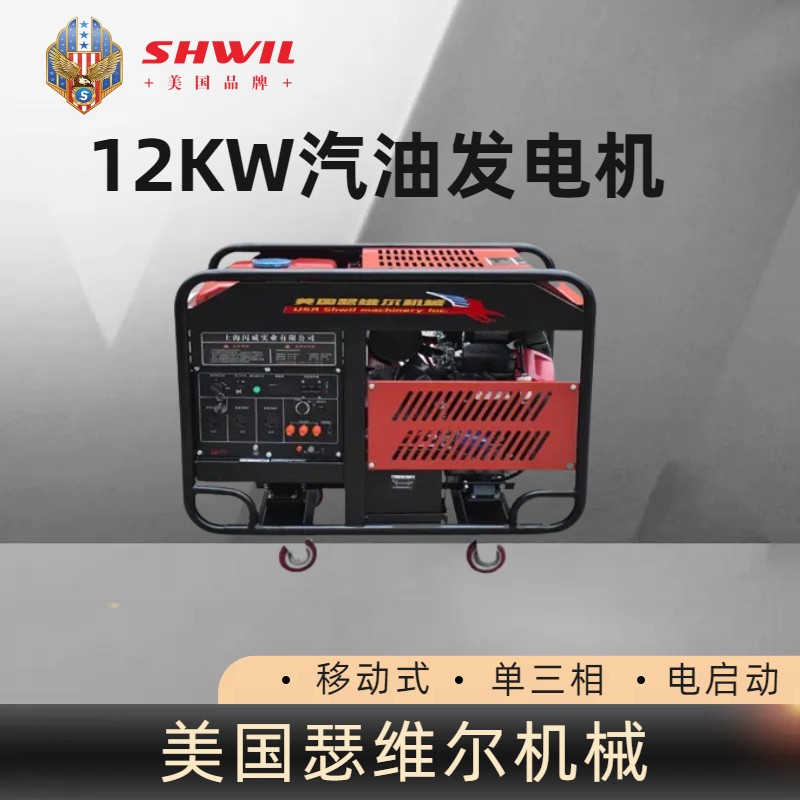 美国瑟维尔12KW汽油发电机 可移动 体积小 生产厂家 招投标